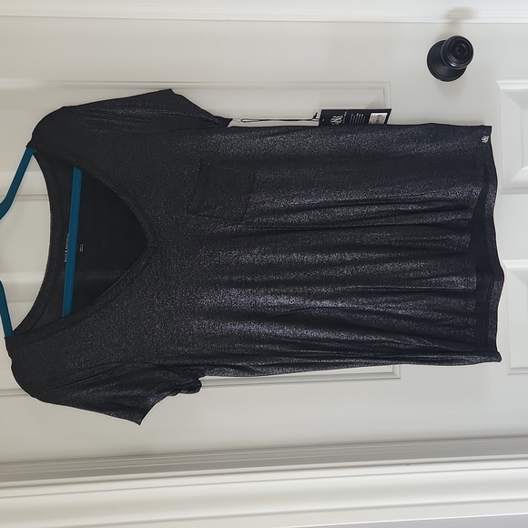 Black sparkly pocket t-shirt - Picture 2 of 4